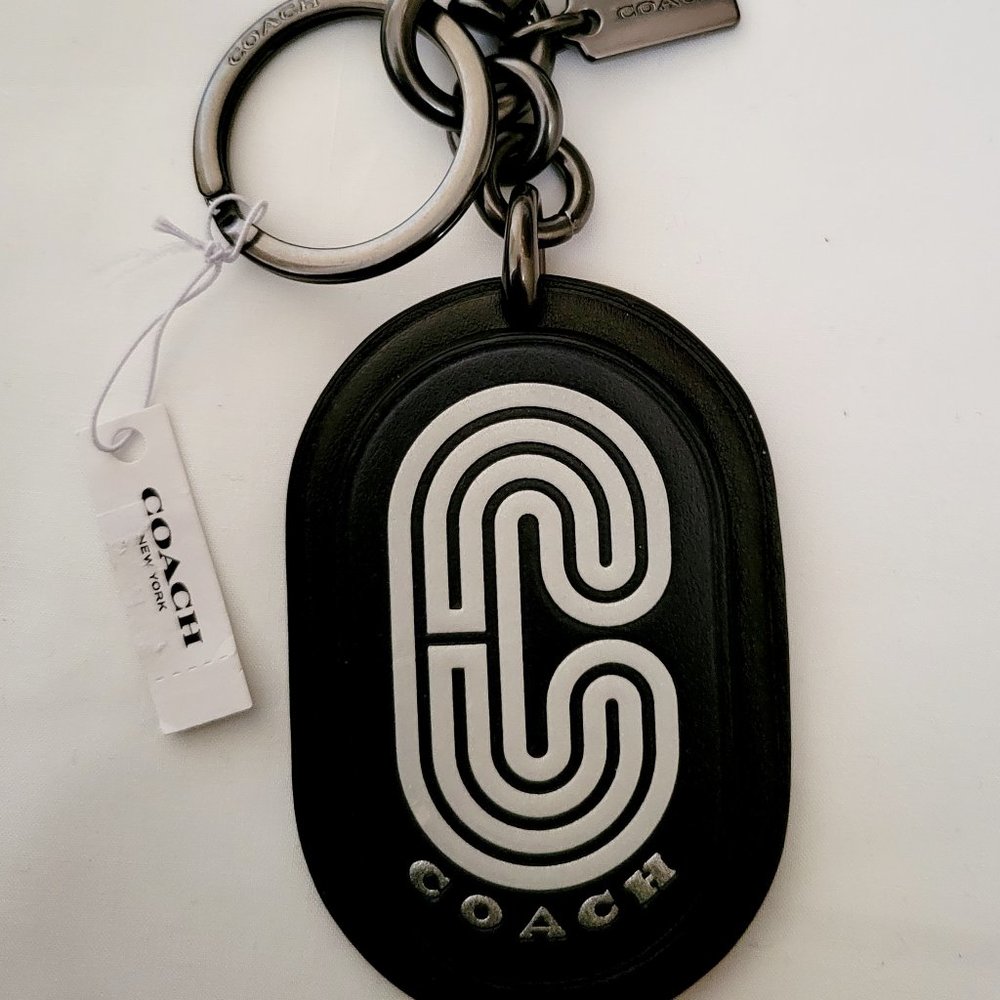 ๐Host Pick๐ Coach Retro "C" Key-Fob Hangtag Bag Charm Key Ring